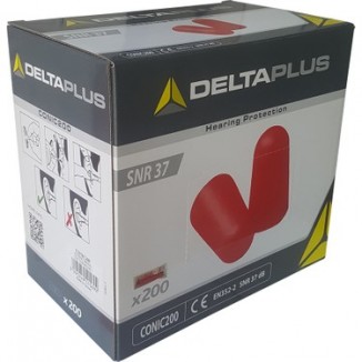 Ωτοασπίδες μιας χρήσης 200 ζευγ. Deltaplus Conic200
