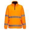 Μπλούζα fleece ανακλαστική με φερμουάρ F302 Portwest